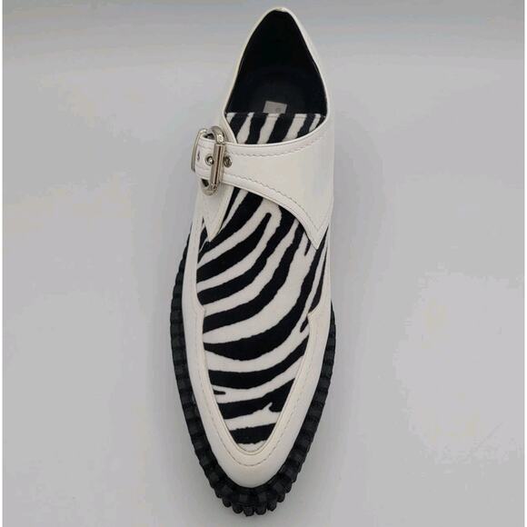 Stella McCartney White Zebra Print Mules Platform Size 37 - Picture 13 of 15